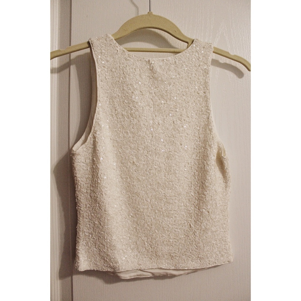 Bailey 44 You're The Top Cropped Sequin Tank XS - Picture 5 of 6